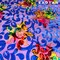 1 Yard Bombay Multicolor Floral Burnout Stretch Velvet Fabric 58 Inches Width